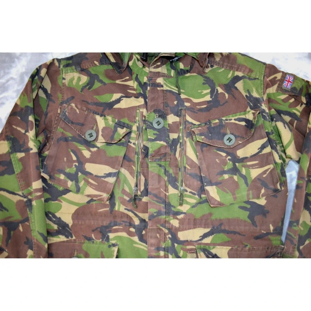 Vintage British Military‎ Jacket DPM Field 170/104 Camouflage Combat Smock Coat